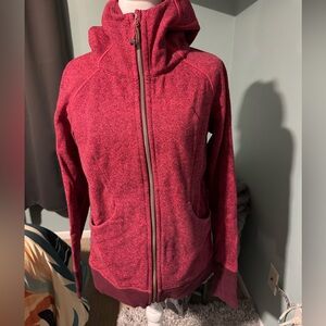 lululemon athletica Red Zip-Up Hoodie